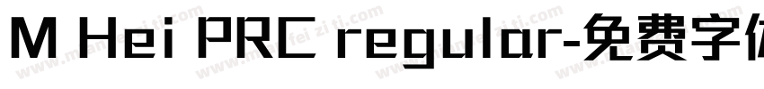M Hei PRC regular字体转换